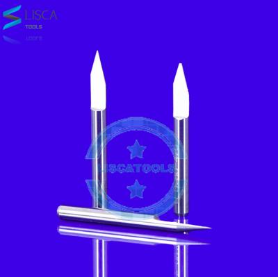 China Plastic 3.175mm Imported Sharp Knife Material Carbide End Mill / Turning Cutter For Aluminum And PVC for sale