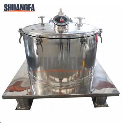 China Application Stainless Steel Wide Top Discharge Basket Centrifuge Machine, Best Price Separating Centrifuge for sale