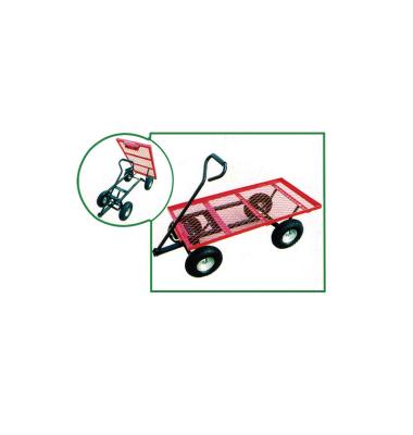 China Objects Tool Trolley TC2165 Heavy Duty Four Wheel Dump Truck China Factory Moving Outdoor Durable Hand Truck for sale