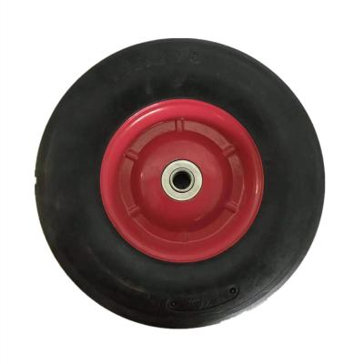 China Hotels 10x2.75 Solid Rubber Wheel For Farm Cart Hand Truck Construction Gardening Wheel Barrow for sale