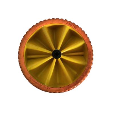 China Good Quality PU Wheel 400/100-12 Flat Free Agriculture Tools And Agricultural Equipment Chinese Factory Qingdao Small Flat Free for sale