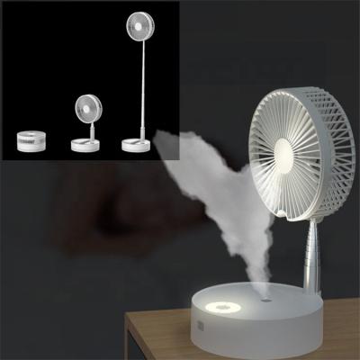 China Telescopic Remote Control Shaking Fan N97 Car Head Fan Water Spray USB Mini Desk Floor Foldable Rechargeable Fans for sale