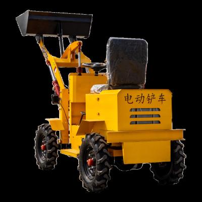 China Building Material Shops Small New Energy Battery Wheel Drive Mini Loader Self Charging Electric Mini Loader For Cargo for sale