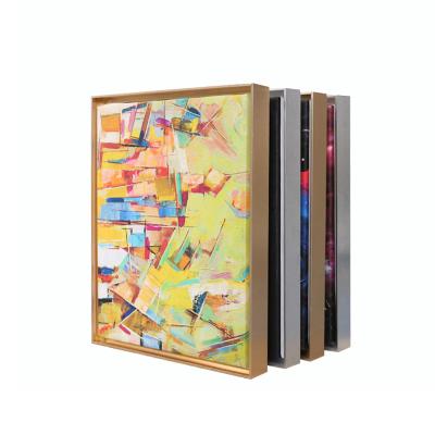 China External Wall Digital Triptych Frame Aluminum Alloy Good Quality Oil Painting Frame Photo Frame for sale