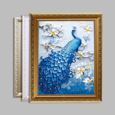 China Plaster 4X6 5X7 A4 Europe Style Wall Decorative Vintage Wall Art Wood Photo Frame Wooden Solid Wooden Bulk Frames for sale