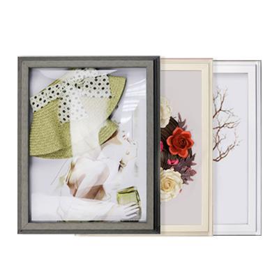 China Resin new product 3D three-dimensional frame decoration photo frame display rack wall hanging dried flower specimen frame for sale