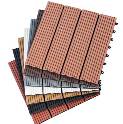 China Water Resistant Waterproof Wooden Outdoor Wpc Flooring Composite Decking Boards Decking Outdoor Composite WPC Weather Resistance Solid Flooring for sale