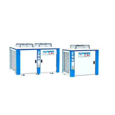 China Cold Storage Room Freezer Room Medium And High Temperature Hermetic Air Cooled Units Air Cooled Condensing Unit For Cold Room for sale