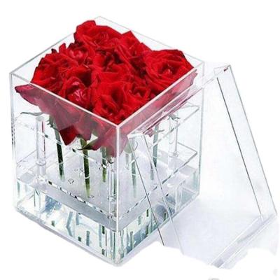 China MYDARB Shoe Box Shoe Display Rack Flower Box Transparent Glass Acrylic Clear Tissue Box for sale