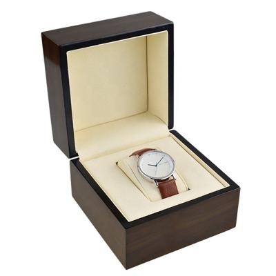 China Handmade Luxury Gift Box Packaging Display PU Wooden Watch Box Suitable For Smart Watches for sale