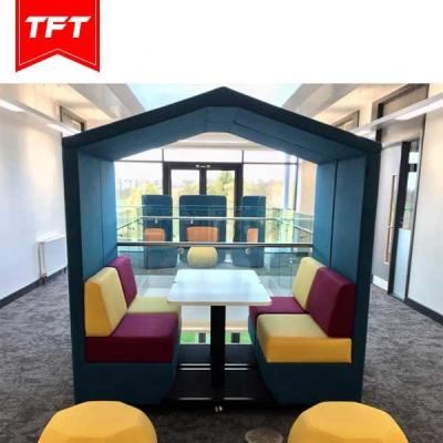 China Individual modular roofs form comfortable acoustic office booths for meetings or breaks for sale