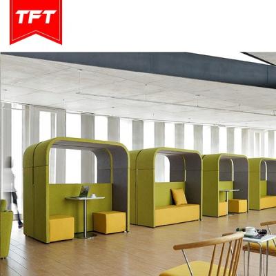 China Modern Open Acoustic TFT Office Modern Dens With Seating And Table For Meeting for sale