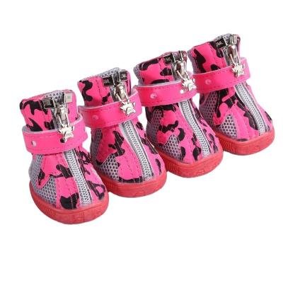 China Sustainable Dog Shoes Breathable Puppy Mesh Shoes Camelot New Milk Style Pet Shoes for sale