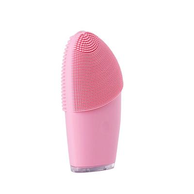 China Sonic Silicone Electronic Rechargeable Ultrasonic Brush Cleansing Deep Cleansing Electric Acne Treatment Facial Massager Brush Instrument for sale