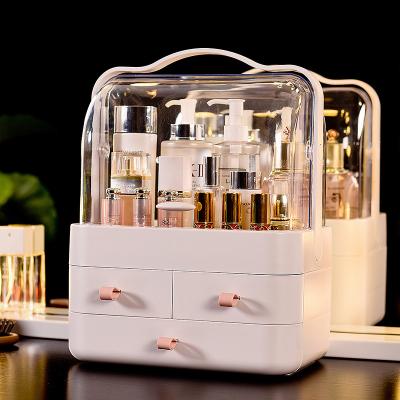 China Small Sustainable New Product Display Make Up Organizer Portable Cosmetic Case Makeup Box for sale