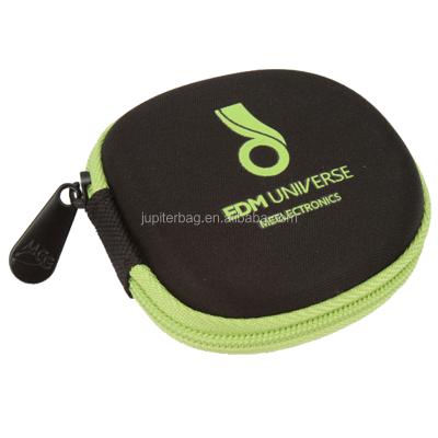 China For Earphone Eva Earphone Carrying Case Pouch With Print Logo Earbud Organizer for sale