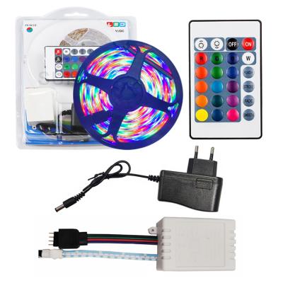 China Waterproof Decoration Ip65 Strip Smd2835 Set 12v RGB Led Strip Light 5m Set for sale