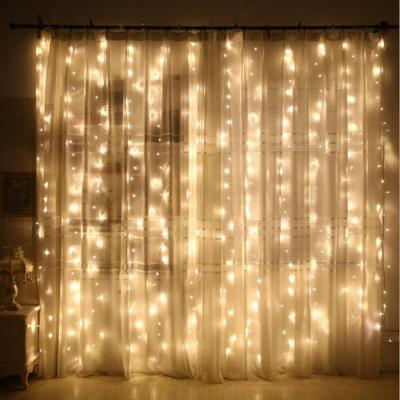 China Indoor LED Curtain Light USB Window Led Curtain Lights Electric Fairy Lights Waterproof Christmas String Lights With Remote Controller for sale