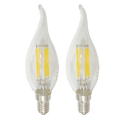 China Office 360 ​​Degree 8w White Led Candle Bulb Replacement Led Filament Bulbs Vintage Edison Lamp for sale