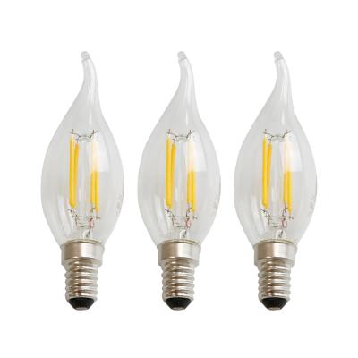 China Electric chandelier light bulb e14 8w filament desk led candle bulb soft edison edison edison edison filament led bulb for sale