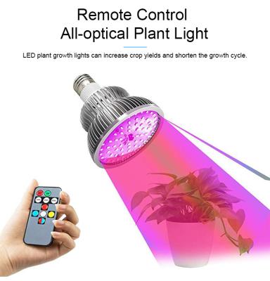 China Save Energy Full-spectrum Sync 50W Remote Control Led Plant Growth Light For Indoor Plants for sale