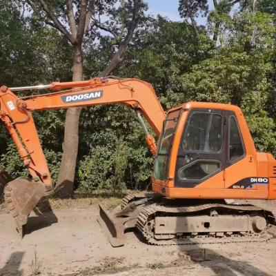 China Japan used excavator dh80 doosan doosan excavator machine doosan mini excavator dh80 8 ton mini digger 0.25m²; ³ for sale