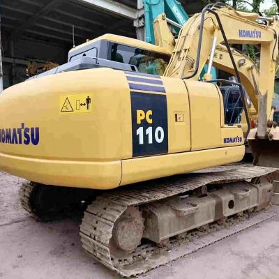 China Building\Agriculture\Construction 11 ton used Komatsu pc110 excavator pc 110 rotator excavadora pc110-7 for sale