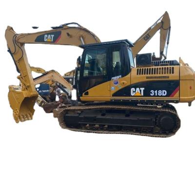 China Janpan Origin 1.8 TON CAT 318D Mini Excavator Machine Used Excavators For Sale 1.2MÂ ³ for sale