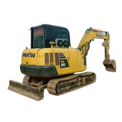 China Construction / Agriculture Digging HOT SALE used 5 ton KOMATSU pc56-7 second hand excavator PC56-7 mini excavator KOMATSU PC 56 home and garden use diggers for sale