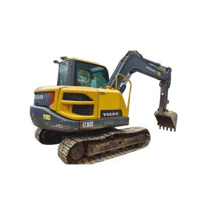 China Used VOLVO EC 80D Excavator Volvo EC 80 EC80D Mini Crawler Diggers Hydraulic Excavators In Running 0.35m; ³ for sale