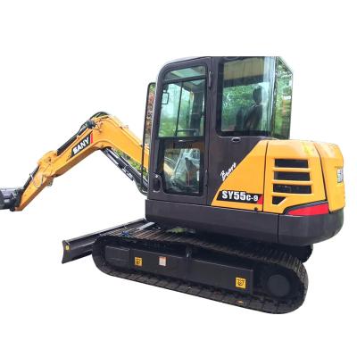 China SANY Used SY55C-9 5 Ton Crawler Excavator China Brand Used SY55C-9 0.1CBM Excavator for sale