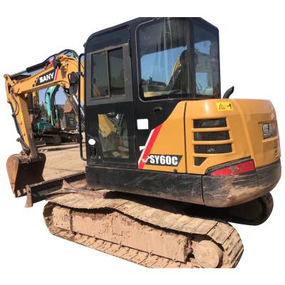 China Used Hydraulic Excavator Sany Sy 60c 6ton Second Hand Excavator With Low Price 0.35CBM High Quality for sale