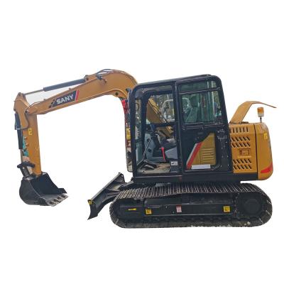 China 6700 mm famous brand SANY small excavator SY55C SY75C used excavator for hot sale for sale