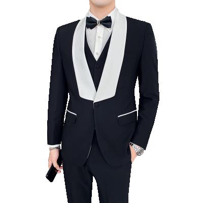 China Men's Flat Suits 3 Pieces Custom Made Wholesale China Mens Slim Fit Suit Designers Wedding for sale