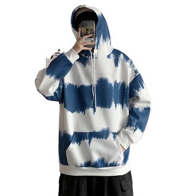 China Plus Size Men's Tie Dyed Loose Unisex Oversized Hoodie for sale