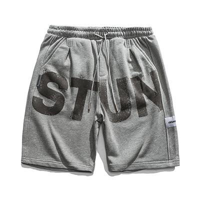 China Letter Print Breathable Cotton Casual Gym Shorts Boy's Shorts for sale