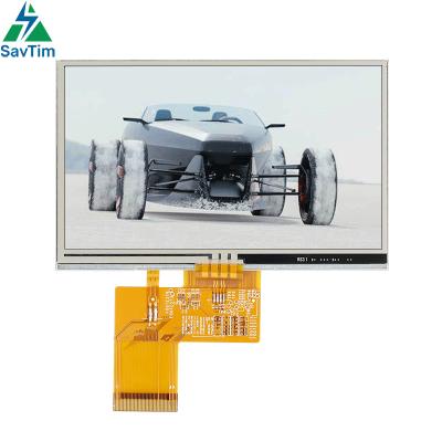 China Temperature 4.3 inch 480*272 40 pin RGB interface TN tft lcd display touch screen wide for marine equipment 4.3 inch for sale