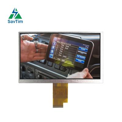 China Inch 1024*600 40 nits 7 pin high brightness 800 7 inch lvds interface IPS TFT LCD display screen fiber optic cable survey for sale