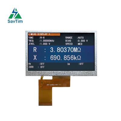 China industrial control high brightness 4.3 inch interface TN TFT LCD 480(RGB)*272 RGB display for instrumentation 4.3 inch for sale