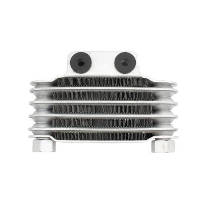 China Universal Aluminum Motorcycle Engine Oil Cooler 158mm Cooling Radiator For 100cc-250cc 65ml Motorcycle Dirt Bike ATV Motorbike Cooler for sale