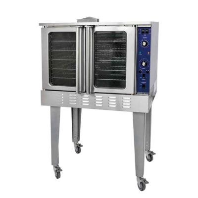 China Single Deck Bakery One Deck 5 Tray Stack Gas Convection Oven Gas for sale