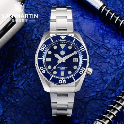 China Full Japan NH35 20atm BGW9 Full Free Glass Luminous Sapphire Diver San Martin Sport San Martin Boat Calendar Mechanical Automatic Dive Watch Man For Sale for sale