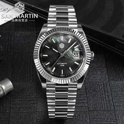 China Full Calendar Rts Boat San Martin SN0059 PT5000/SW200 316L Stainless Steel Shell bgw9 Diver 10atm Running Free Luxury Luminous Watch For Sale for sale