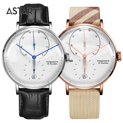 China OEM 5atm 316L stainless steel custom mechanical automatic multi function hand couples wristwatch chronograph low moq lovers for sale for sale