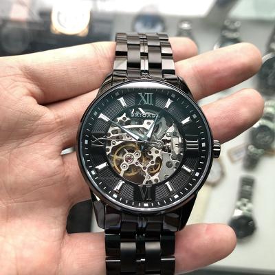 China OEM stainless steel retro seagull skeleton punk skeleton transparent caseback pattern mechanical automatic movement watch man for sale for sale