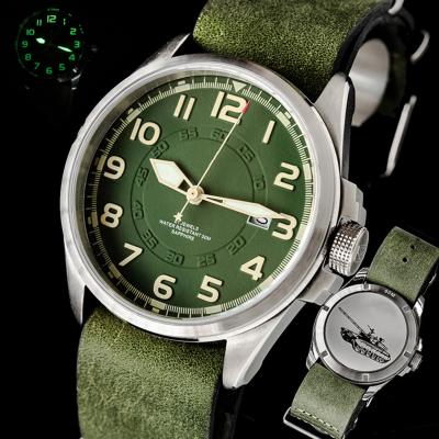 China Japan nh35 c3 pilot c3 sport 316L stainless steel running date 1pcs high quality military automatic mechanical watch man automatic watch for sale for sale