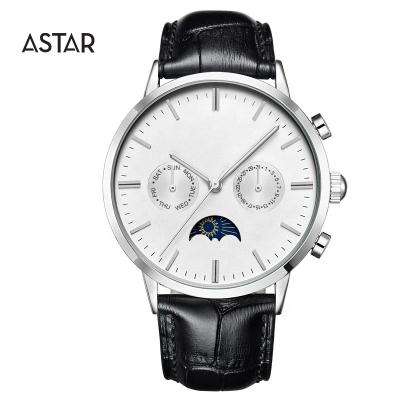 China Wholesale custom high quality custom logo luxury quartz multi face 316L stainless steel watch men face moon phase date function for man for sale