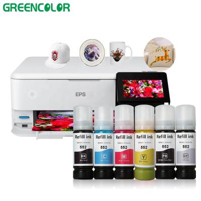 China 552 sublimation ink for epson gray ink sublimation ET8550 ET8500 printer photo black 552 sublimation for sale