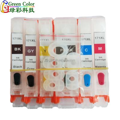 China PGI 170 CLI 171 Refillable Ink Cartridge COMPATIBLE For Canon PIXMA MG5710 MG6810 Printer for sale