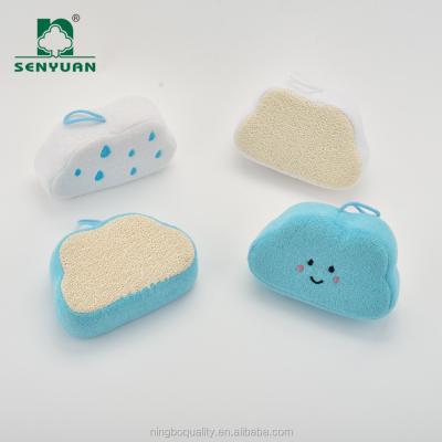 China EXFOLIATE Wholesale Shape Mesh Cartoon Soft Bath Sponge With Handle for sale